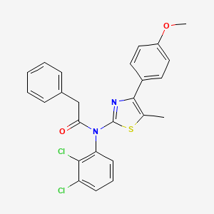 N-(2,3-dichlorophenyl)-N-[4-(4-methoxyphenyl)-5-methyl-1,3-thiazol-2-yl]-2-phenylacetamide