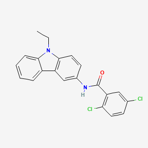 2,5-dichloro-N-(9-ethyl-9H-carbazol-3-yl)benzamide