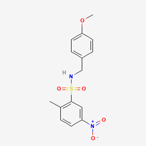 N-(4-methoxybenzyl)-2-methyl-5-nitrobenzenesulfonamide