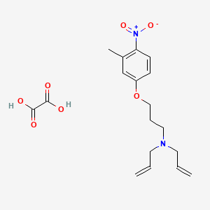 molecular formula C18H24N2O7 B4076048 N-allyl-N-[3-(3-methyl-4-nitrophenoxy)propyl]-2-propen-1-amine oxalate 