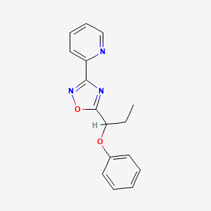 2-[5-(1-phenoxypropyl)-1,2,4-oxadiazol-3-yl]pyridine