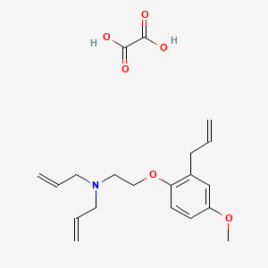 molecular formula C20H27NO6 B4076069 N-allyl-N-[2-(2-allyl-4-methoxyphenoxy)ethyl]-2-propen-1-amine oxalate 