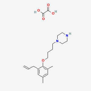 molecular formula C21H32N2O5 B4076085 1-[4-(2-allyl-4,6-dimethylphenoxy)butyl]piperazine oxalate 