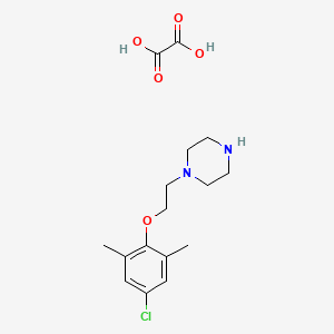 molecular formula C16H23ClN2O5 B4076101 1-[2-(4-chloro-2,6-dimethylphenoxy)ethyl]piperazine oxalate 