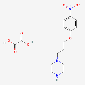 molecular formula C15H21N3O7 B4076126 1-[3-(4-nitrophenoxy)propyl]piperazine oxalate 