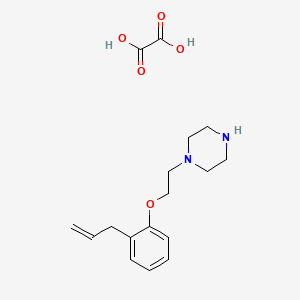 molecular formula C17H24N2O5 B4076132 1-[2-(2-allylphenoxy)ethyl]piperazine oxalate 