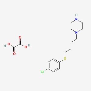 molecular formula C16H23ClN2O4S B4076140 1-{4-[(4-chlorophenyl)thio]butyl}piperazine oxalate 