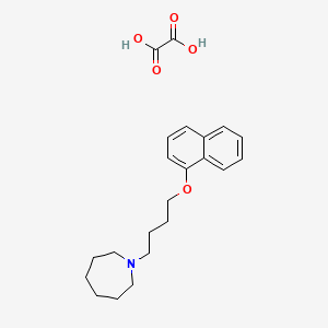 molecular formula C22H29NO5 B4076154 1-[4-(1-naphthyloxy)butyl]azepane oxalate 