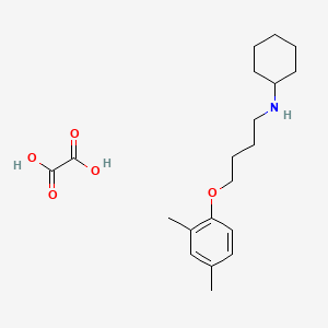 molecular formula C20H31NO5 B4076160 N-[4-(2,4-dimethylphenoxy)butyl]cyclohexanamine oxalate 