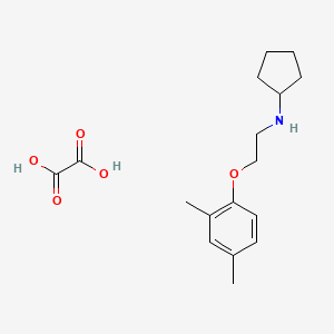 molecular formula C17H25NO5 B4076166 N-[2-(2,4-dimethylphenoxy)ethyl]cyclopentanamine oxalate 