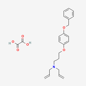 molecular formula C24H29NO6 B4076183 N-allyl-N-{3-[4-(benzyloxy)phenoxy]propyl}-2-propen-1-amine oxalate 