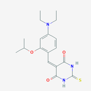 5-[4-(diethylamino)-2-isopropoxybenzylidene]-2-thioxodihydro-4,6(1H,5H)-pyrimidinedione