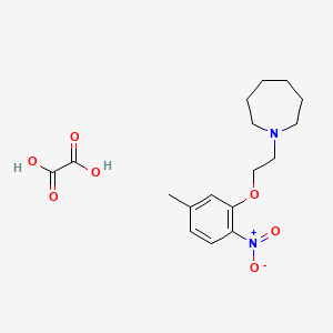 molecular formula C17H24N2O7 B4076284 1-[2-(5-methyl-2-nitrophenoxy)ethyl]azepane oxalate 