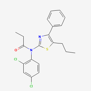 N-(2,4-dichlorophenyl)-N-(4-phenyl-5-propyl-1,3-thiazol-2-yl)propanamide