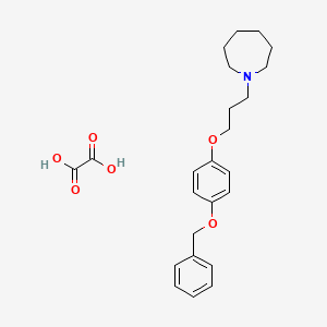 1-{3-[4-(benzyloxy)phenoxy]propyl}azepane oxalate