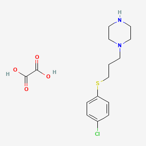 1-{3-[(4-chlorophenyl)thio]propyl}piperazine oxalate