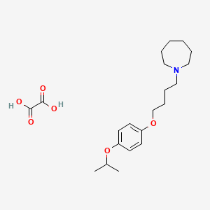 molecular formula C21H33NO6 B4076353 1-[4-(4-isopropoxyphenoxy)butyl]azepane oxalate 