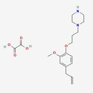 1-[3-(4-allyl-2-methoxyphenoxy)propyl]piperazine oxalate