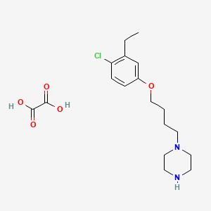 molecular formula C18H27ClN2O5 B4076365 1-[4-(4-chloro-3-ethylphenoxy)butyl]piperazine oxalate 