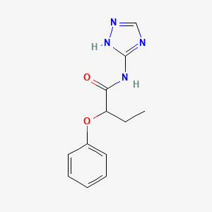 molecular formula C12H14N4O2 B4076391 2-phenoxy-N-4H-1,2,4-triazol-3-ylbutanamide 