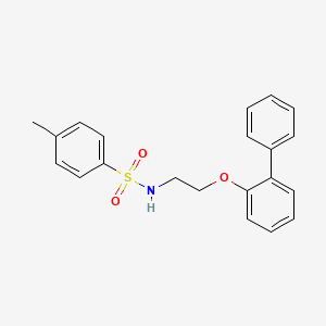 molecular formula C21H21NO3S B4076397 N-[2-(2-biphenylyloxy)ethyl]-4-methylbenzenesulfonamide 