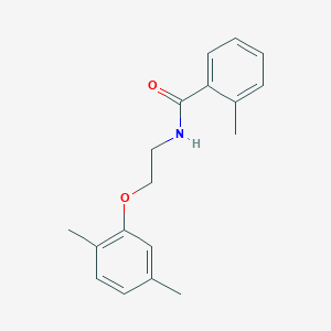 molecular formula C18H21NO2 B4076403 N-[2-(2,5-dimethylphenoxy)ethyl]-2-methylbenzamide 