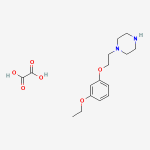 molecular formula C16H24N2O6 B4076408 1-[2-(3-ethoxyphenoxy)ethyl]piperazine oxalate 