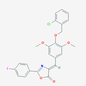 4-{4-[(2-chlorobenzyl)oxy]-3,5-dimethoxybenzylidene}-2-(4-iodophenyl)-1,3-oxazol-5(4H)-one
