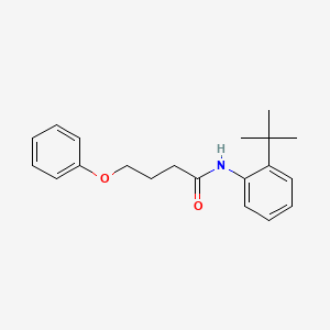 molecular formula C20H25NO2 B4076422 N-(2-tert-butylphenyl)-4-phenoxybutanamide 