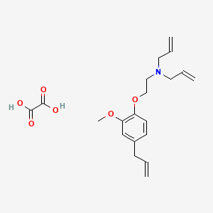 molecular formula C20H27NO6 B4076436 N-allyl-N-[2-(4-allyl-2-methoxyphenoxy)ethyl]-2-propen-1-amine oxalate 