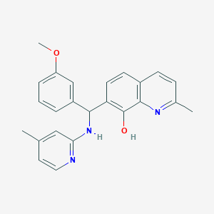 molecular formula C24H23N3O2 B4076463 7-{(3-methoxyphenyl)[(4-methyl-2-pyridinyl)amino]methyl}-2-methyl-8-quinolinol 