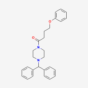 1-(diphenylmethyl)-4-(4-phenoxybutanoyl)piperazine