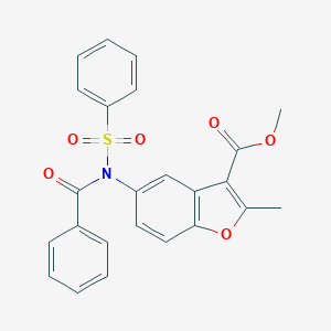 Methyl 5-[benzoyl(phenylsulfonyl)amino]-2-methyl-1-benzofuran-3-carboxylate