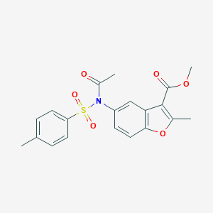 Methyl 5-{acetyl[(4-methylphenyl)sulfonyl]amino}-2-methyl-1-benzofuran-3-carboxylate