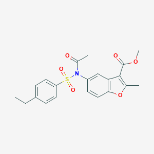 Methyl 5-{acetyl[(4-ethylphenyl)sulfonyl]amino}-2-methyl-1-benzofuran-3-carboxylate