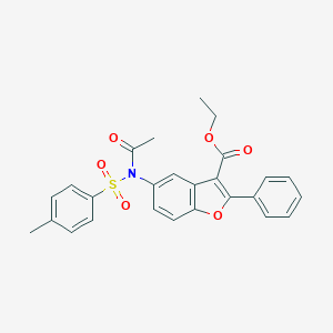 ethyl 2-phenyl-5-(N-tosylacetamido)benzofuran-3-carboxylate