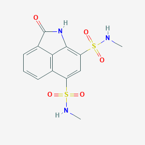 molecular formula C13H13N3O5S2 B407688 2-Oxo-1,2-dihydro-benzo[cd]indole-6,8-disulfonic acid bis-methylamide CAS No. 301337-81-5