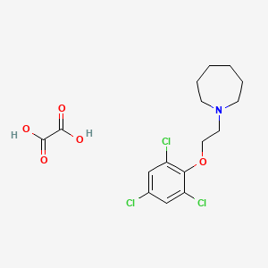 1-[2-(2,4,6-trichlorophenoxy)ethyl]azepane oxalate