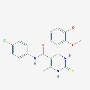N-(4-chlorophenyl)-4-(2,3-dimethoxyphenyl)-6-methyl-2-thioxo-1,2,3,4-tetrahydro-5-pyrimidinecarboxamide