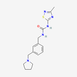 N-(3-methyl-1,2,4-thiadiazol-5-yl)-N'-[3-(pyrrolidin-1-ylmethyl)benzyl]urea