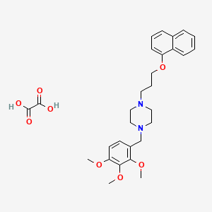 1-[3-(1-naphthyloxy)propyl]-4-(2,3,4-trimethoxybenzyl)piperazine oxalate