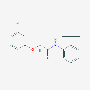 N-(2-tert-butylphenyl)-2-(3-chlorophenoxy)propanamide