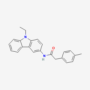 molecular formula C23H22N2O B4077029 N-(9-ethyl-9H-carbazol-3-yl)-2-(4-methylphenyl)acetamide 