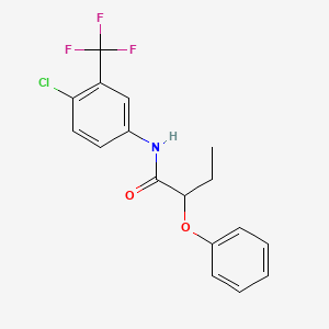 N-[4-chloro-3-(trifluoromethyl)phenyl]-2-phenoxybutanamide