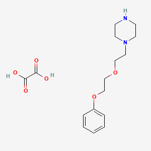 1-[2-(2-phenoxyethoxy)ethyl]piperazine oxalate