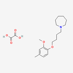 1-[4-(2-methoxy-4-methylphenoxy)butyl]azepane oxalate