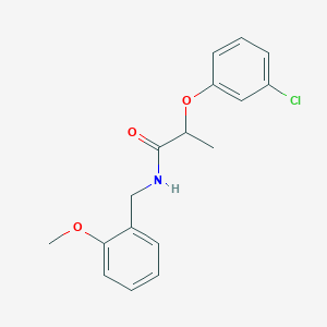 2-(3-chlorophenoxy)-N-(2-methoxybenzyl)propanamide