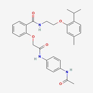 2-(2-{[4-(acetylamino)phenyl]amino}-2-oxoethoxy)-N-[2-(2-isopropyl-5-methylphenoxy)ethyl]benzamide