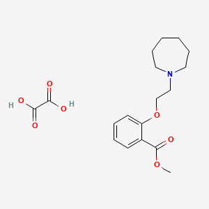 molecular formula C18H25NO7 B4077111 methyl 2-[2-(1-azepanyl)ethoxy]benzoate oxalate 
