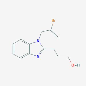 3-[1-(2-bromoprop-2-enyl)-1H-benzimidazol-2-yl]propan-1-ol